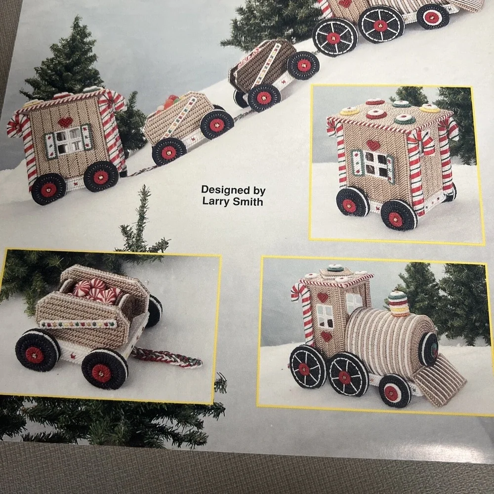CANDYLAND TRAIN Plastic Canvas Leaflet by‎ The Needlecraft Shop #983051 B New